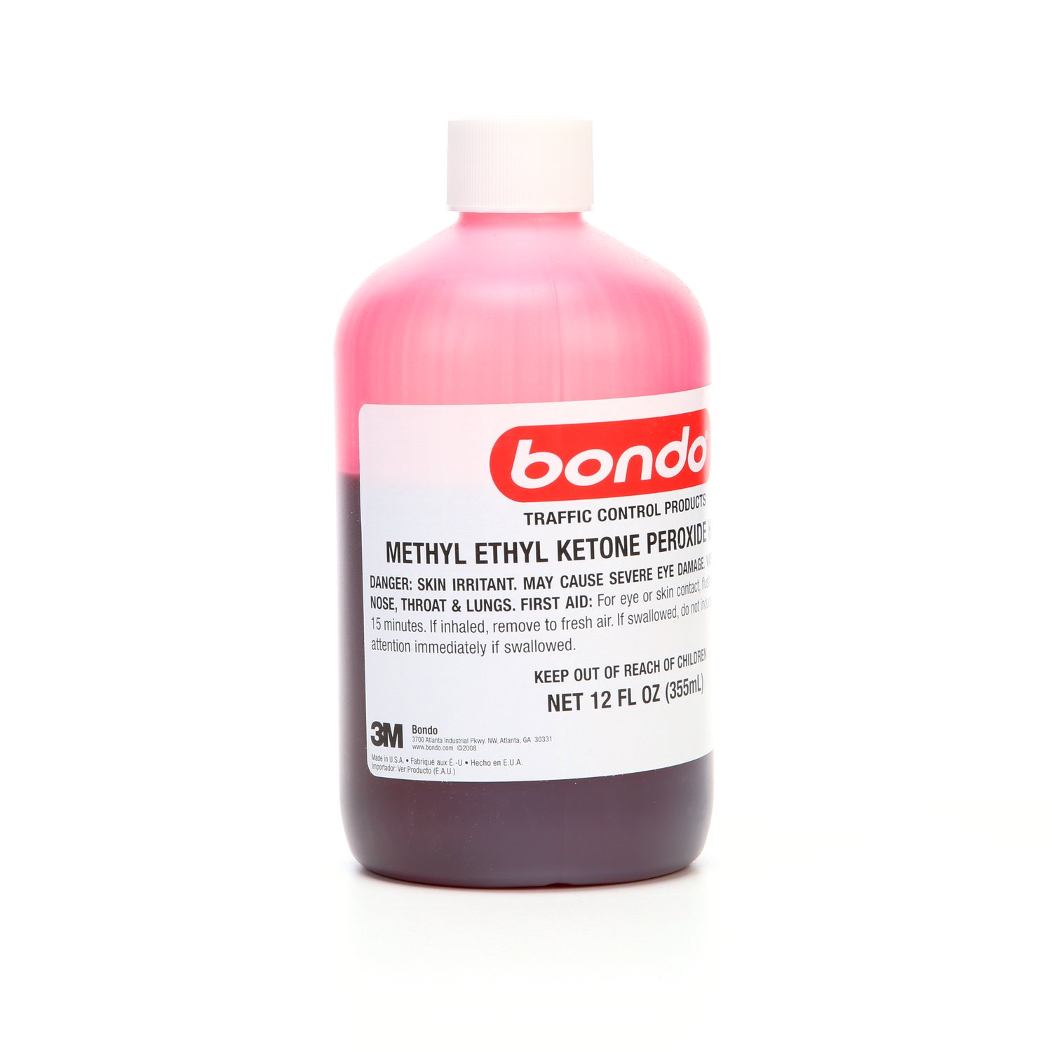 7100142940 - Bondo Traffic Methyl Ethyl Ketone Peroxide Hardener 7, 12 fl oz, 2 Bottles/Case