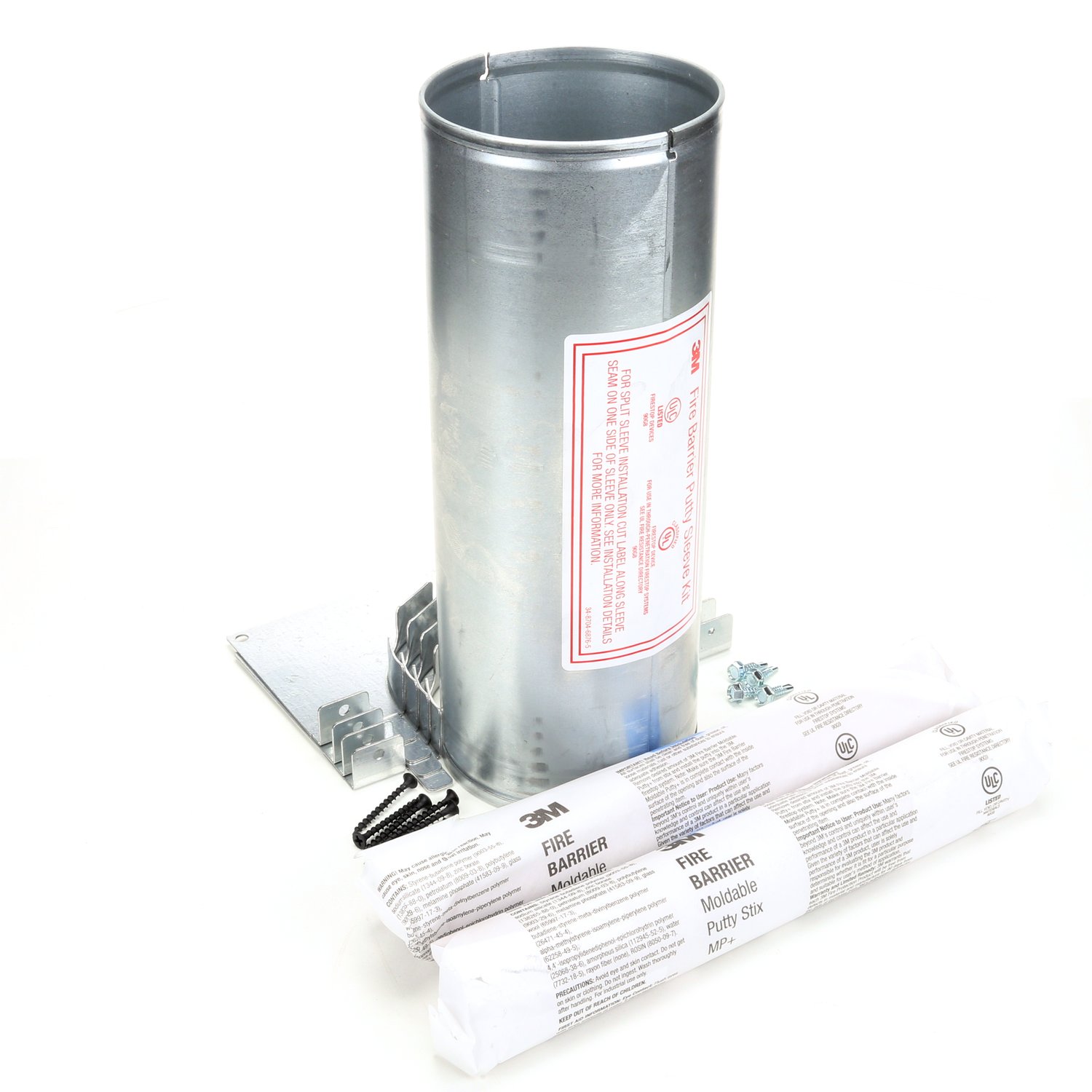7000145570 - 3M Fire Barrier Putty Sleeve DT400, 4 in Round, 1 Kit/Case