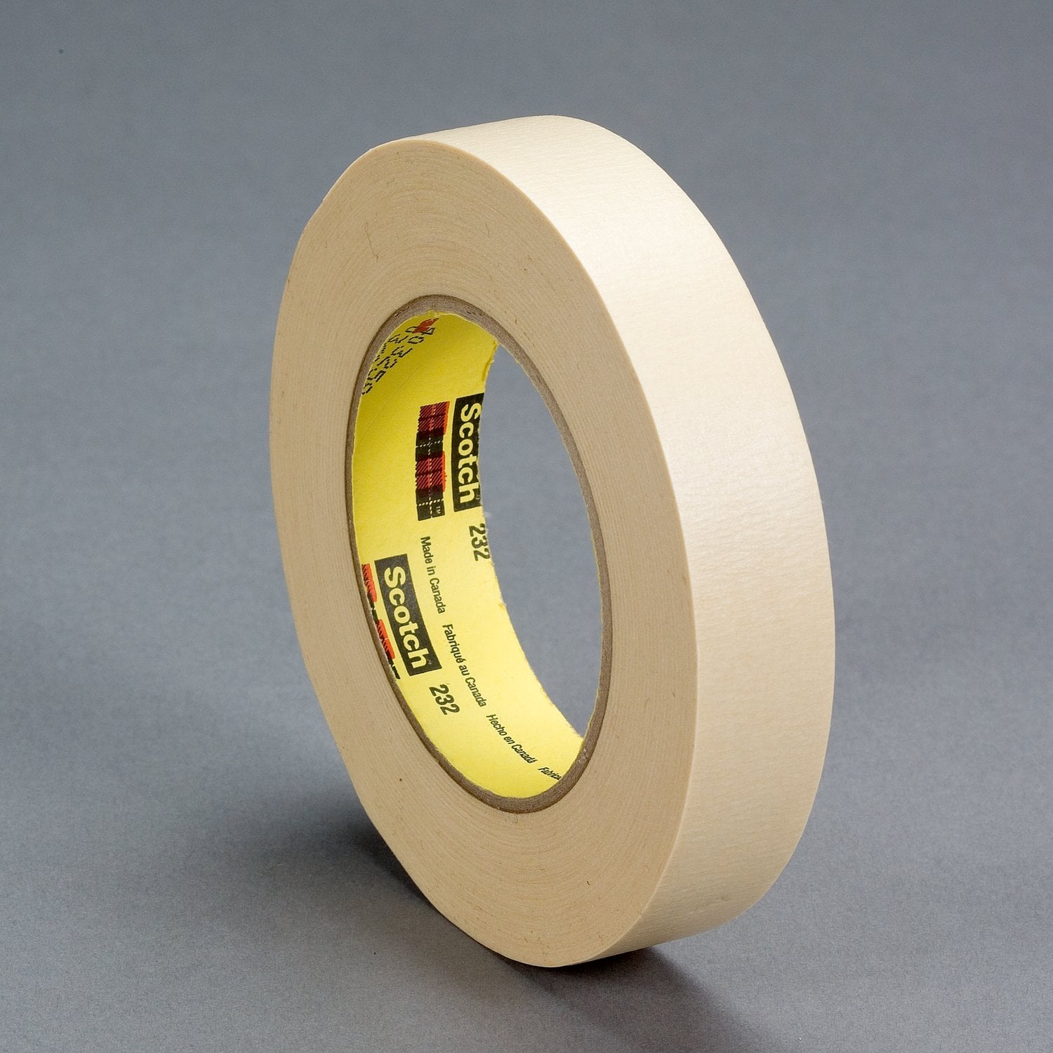 7010373495 - 3M High Performance Masking Tape 232, Tan, 3/4 in x 60 yd, 6.3 mil, 48/Case