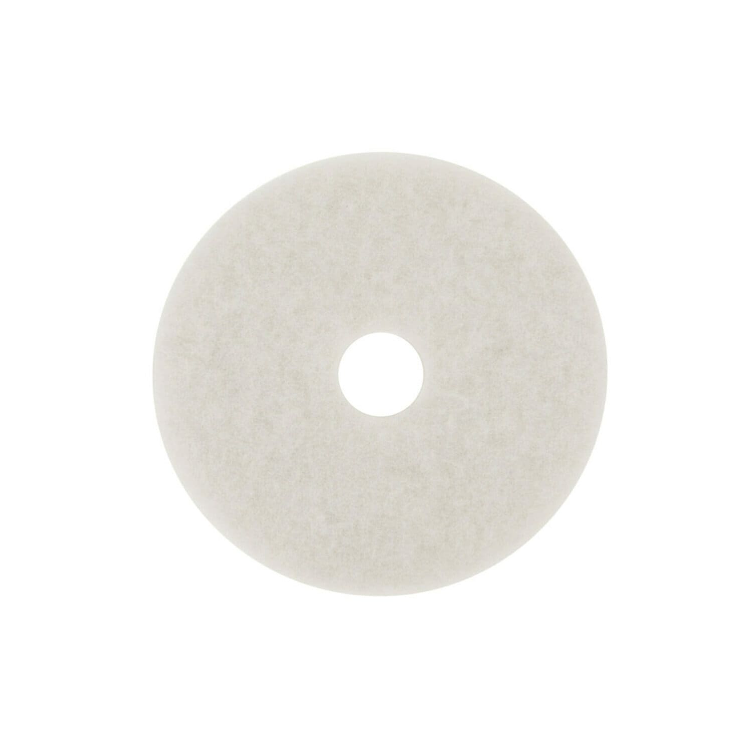 7000000683 - 3M White Super Polish Pad 4100, White, 305 mm x 82 mm, 12 in, 5 ea/Case