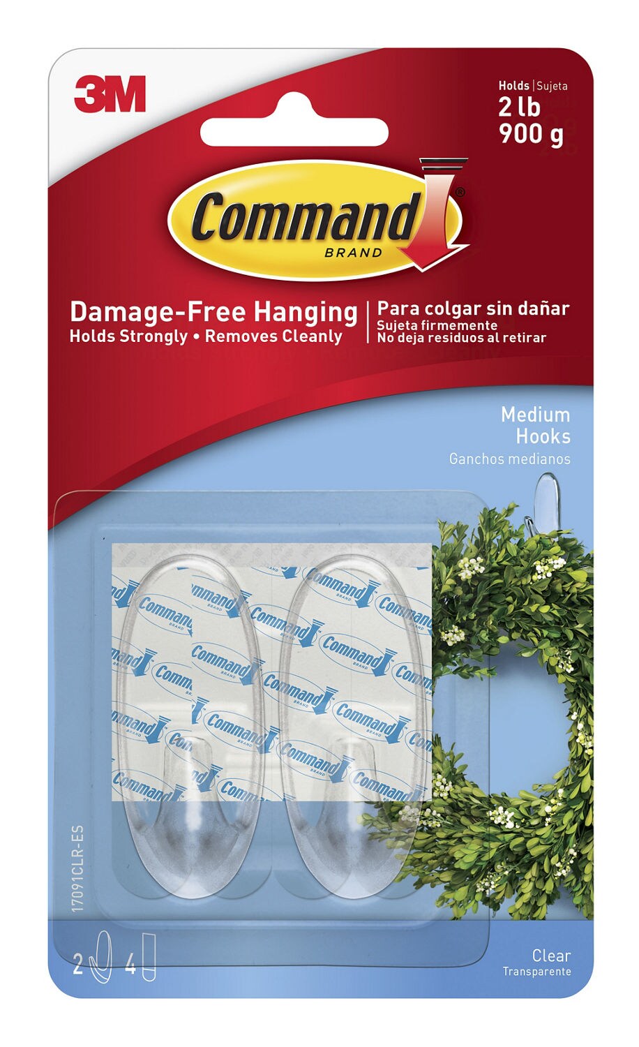 7100398117 - Command Medium Clear Hooks 17091CLR-ES