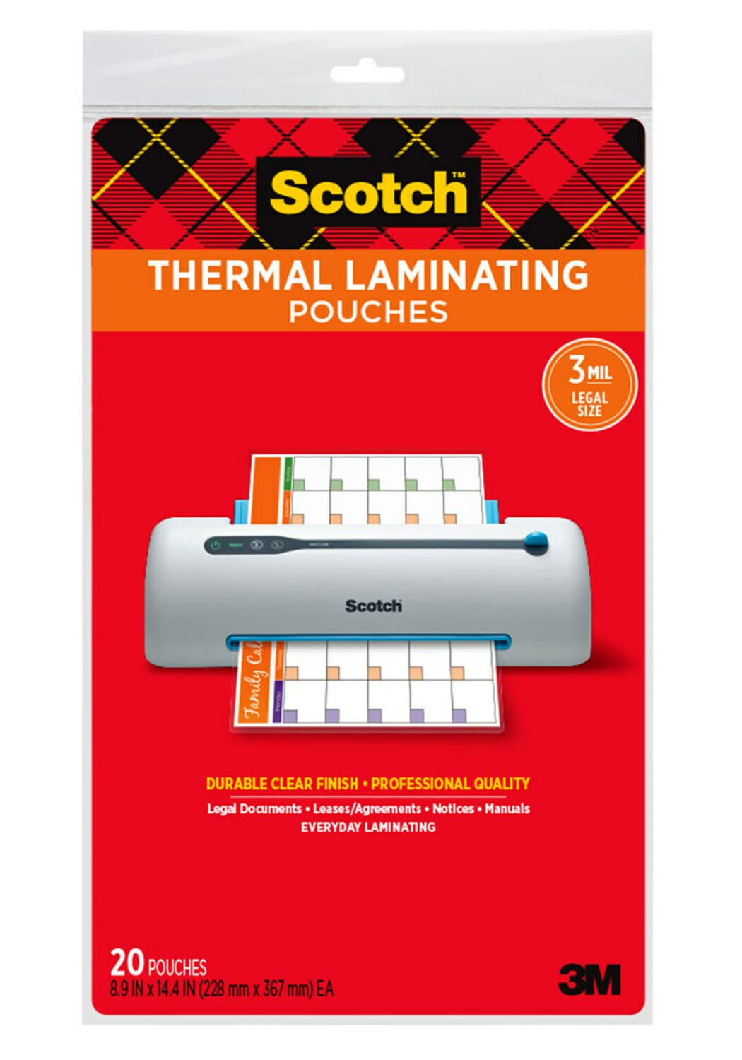 7010299661 - Scotch Laminating Sheets TP3855-20
