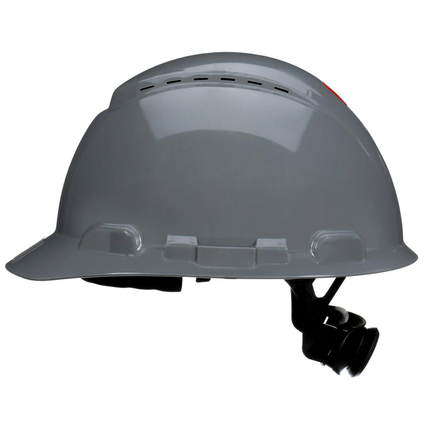 7100239990 - 3M SecureFit Hard Hat H-708SFV-UV, Grey, Vented, 4-Point Pressure Diffusion Ratchet Suspension, with UVicator, 20 ea/Case