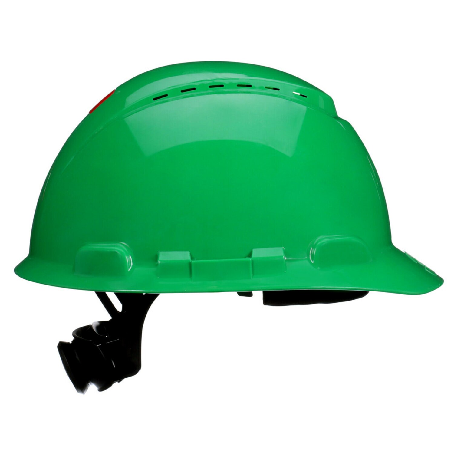 7100240003 - 3M SecureFit Hard Hat H-704SFV-UV, Green, Vented, 4-Point Pressure Diffusion Ratchet Suspension, with UVicator, 20 ea/Case