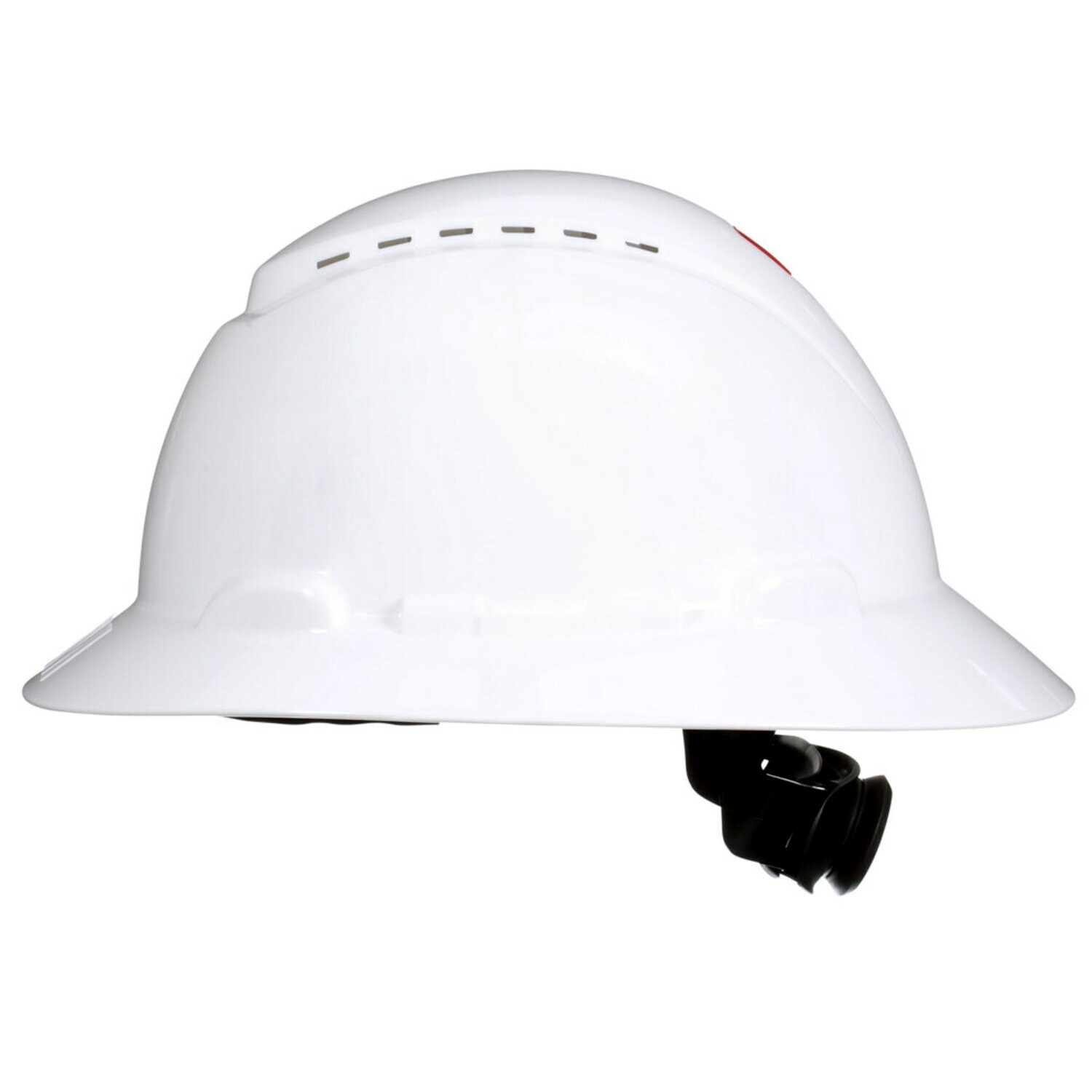 7100240028 - 3M SecureFit Full Brim Hard Hat H-801SFV-UV, White, Vented, 4-Point Pressure Diffusion Ratchet Suspension, w/UVicator, 20 ea/CS