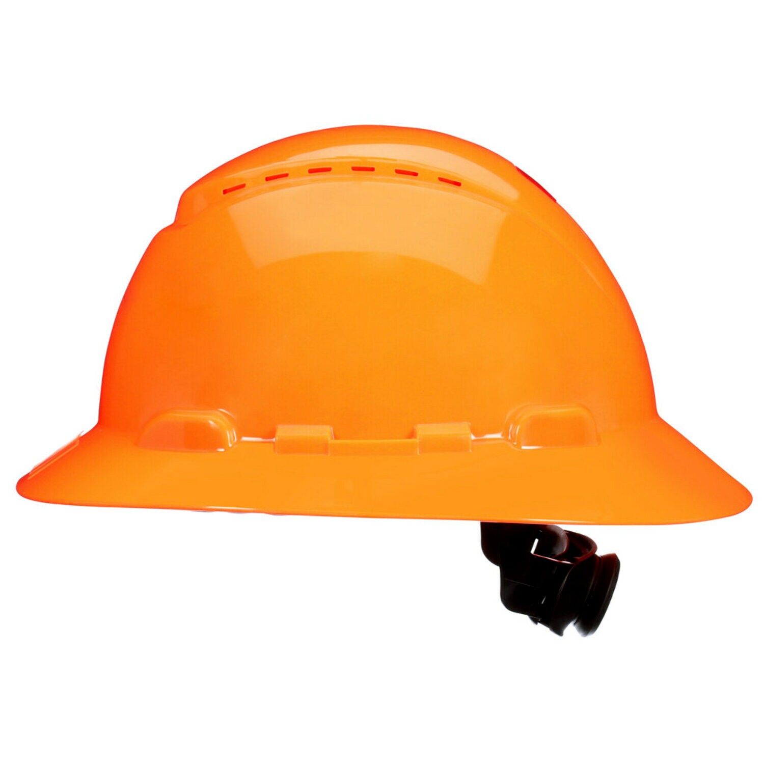 7100240023 - 3M SecureFit Full Brim Hard Hat H-807SFV-UV, Hi-Vis Orange, 4-Pt Pressure Diffusion Ratchet Suspension Vented w/UVicator,20ea/CS