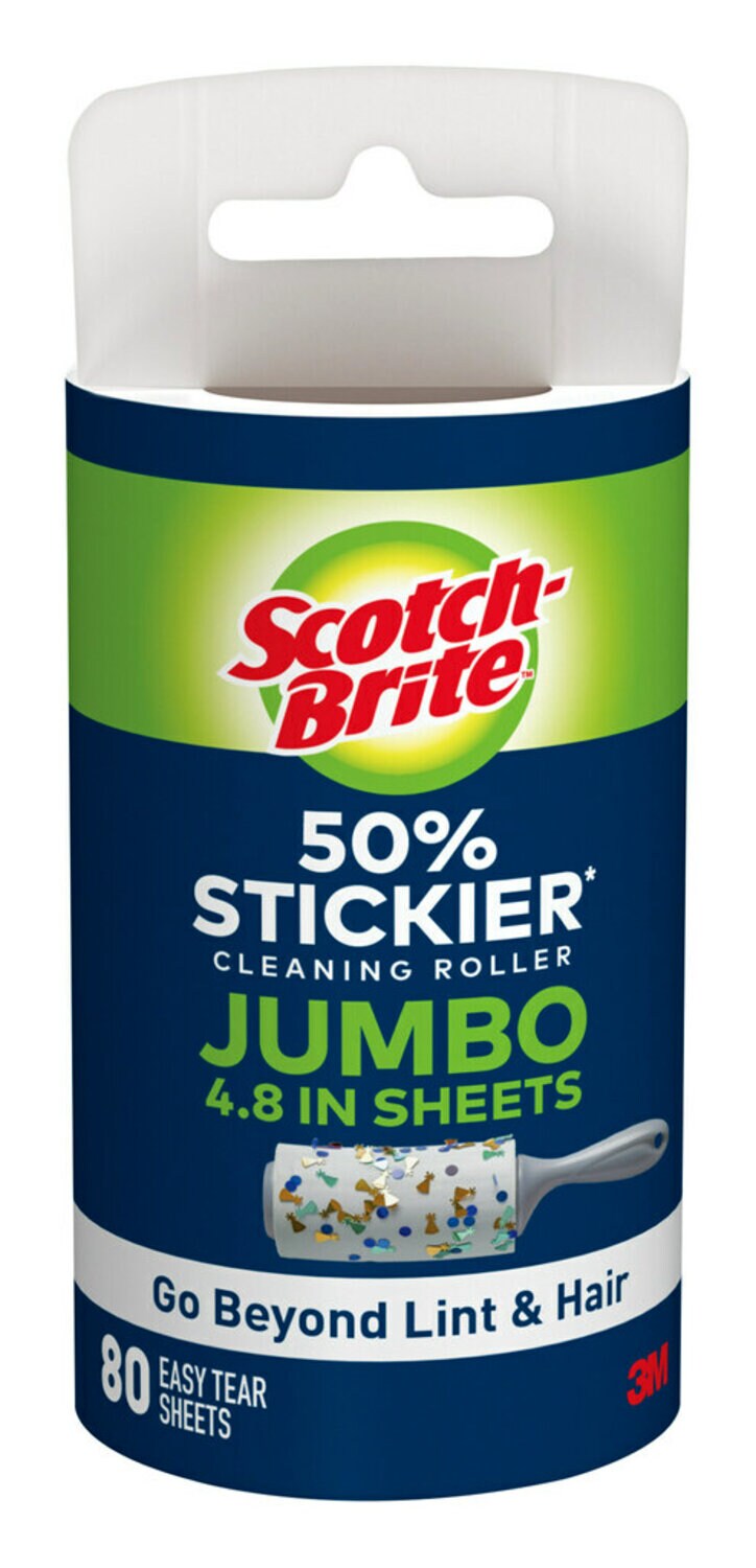 7100103368 - Scotch-Brite 50% Stickier Giant Surface Refill Roller 830GRFS-80, 4.8
in x 44.1 ft (12.1 cm x 13.4 m), 4/1