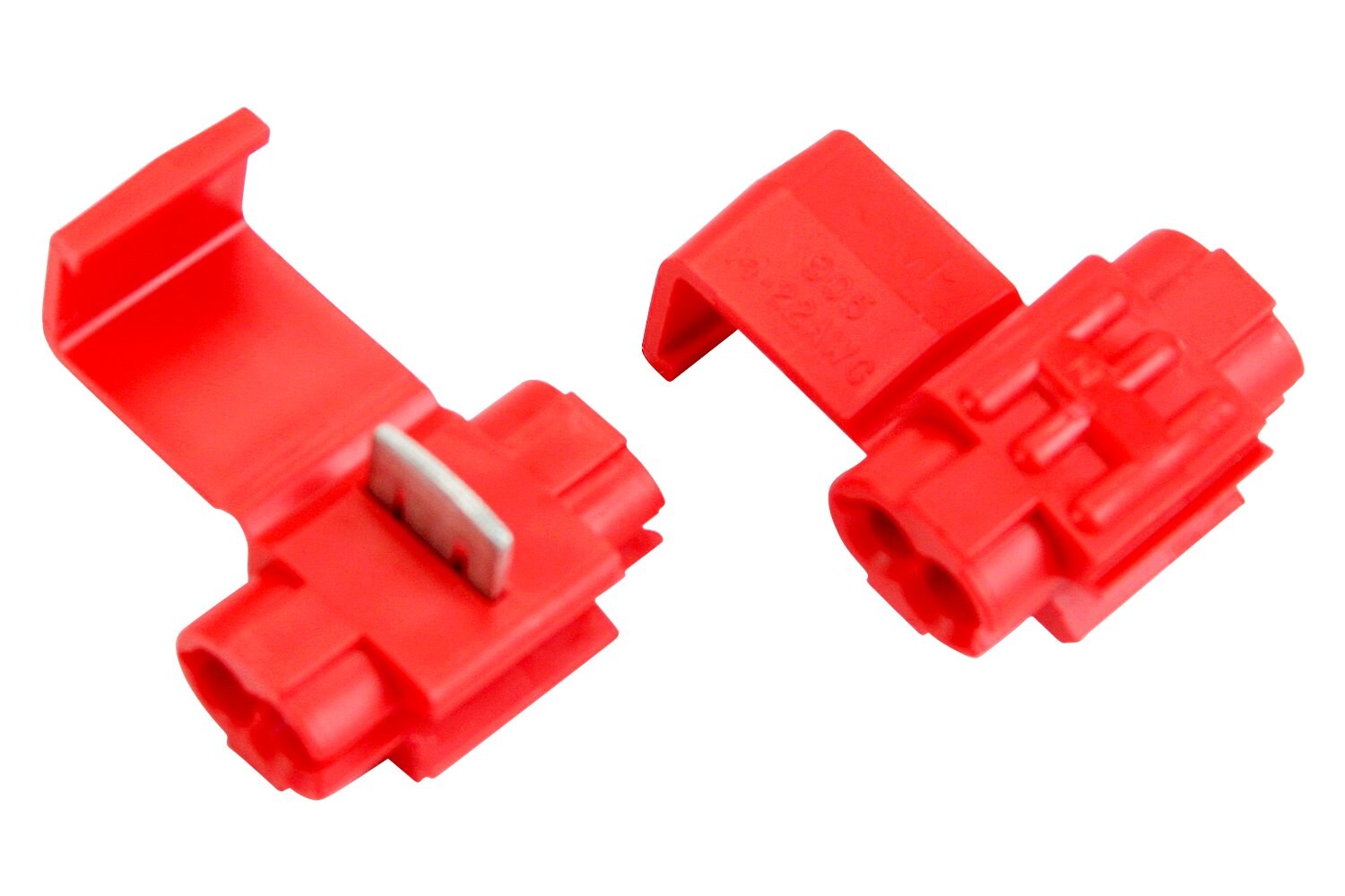7100175071 - 3M Scotchlok Electrical IDC 905-POUCH, Double Run or Tap, Red, 22-18 AWG (Tap), 18-14 AWG (Run), 50 per pouch, 500 /Case