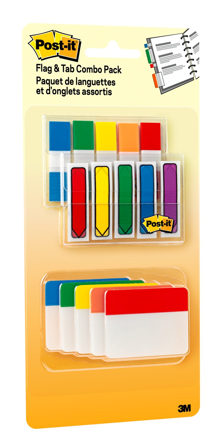 7100084442 - Post-it Tabs 686-XLP, 200 .47 x 1.7 in. (11,9 mm x 43,2 mm) 30 2 in. x 1.5 in. (50,8 mm x 38,1 mm) TOTAL 230