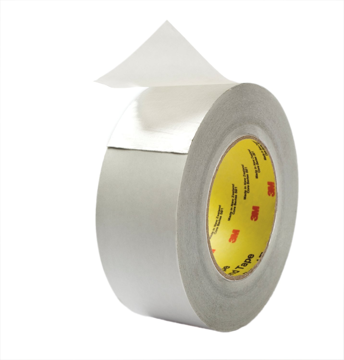 7100142835 - 3M Aluminum Foil Tape 427, Silver, 3 in x 60 yd, 4.6 mil, 16 Roll/Case