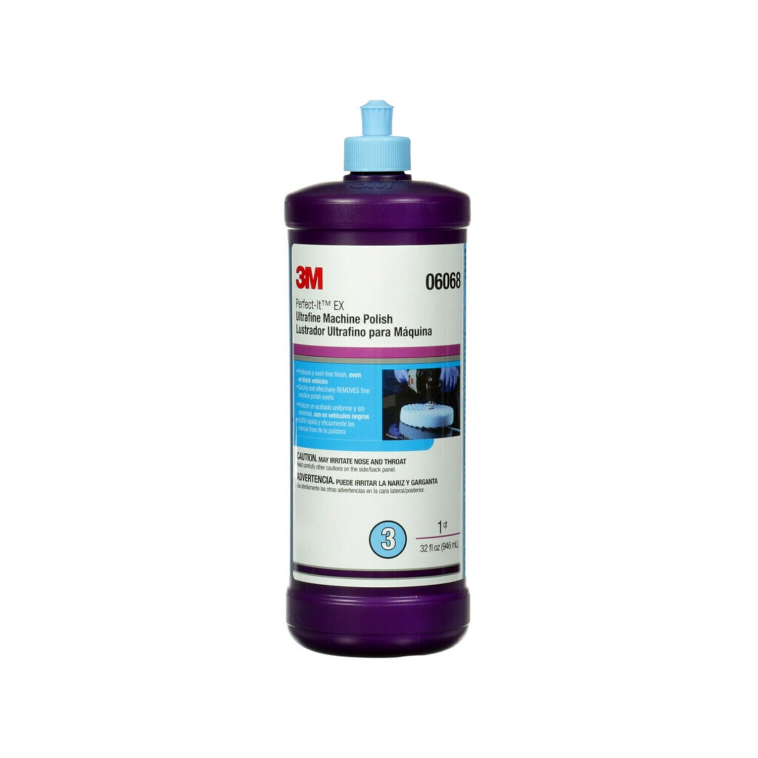 7100061948 - 3M Perfect-It EX Ultrafine Machine Polish, 06068, 1 qt (32 fl oz/946 mL), 6 per case