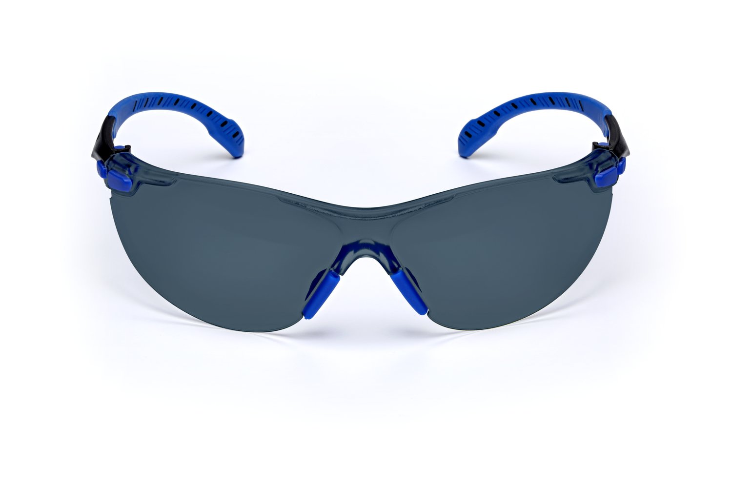 7100079184 - 3M Solus 1000-Series Safety Glasses S1102SGAF, Black/Blue, Grey Scotchgard Anti-Fog Lens, 20 EA/Case