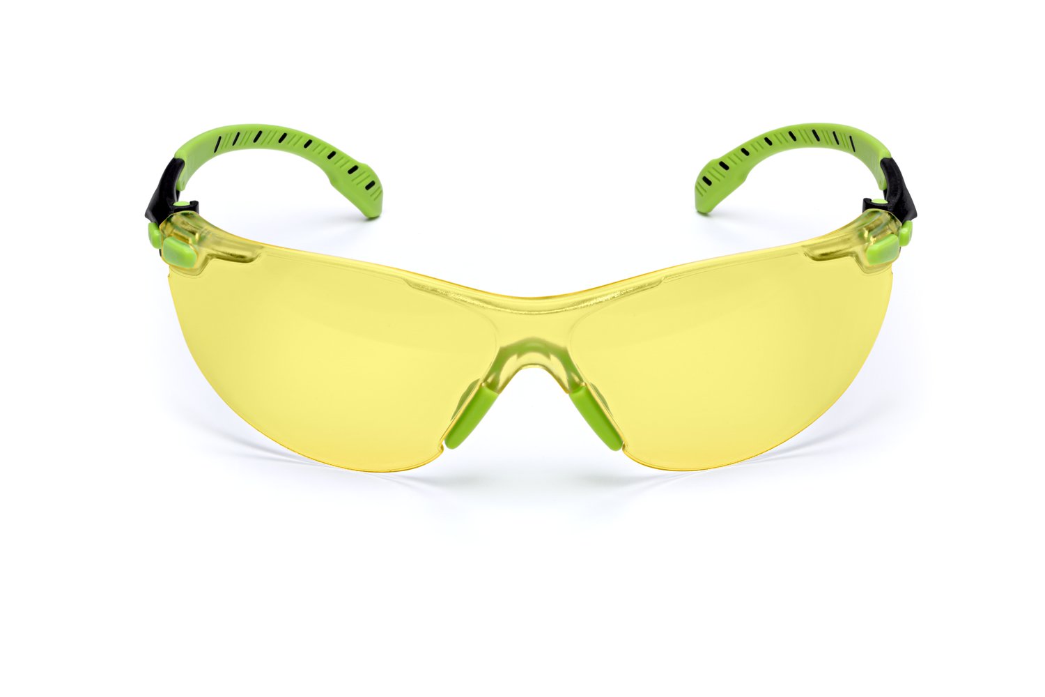 7100079181 - 3M Solus 1000-Series Safety Glasses S1203SGAF, Green/Black, Amber Scotchgard Anti-Fog Lens, 20 EA/Case