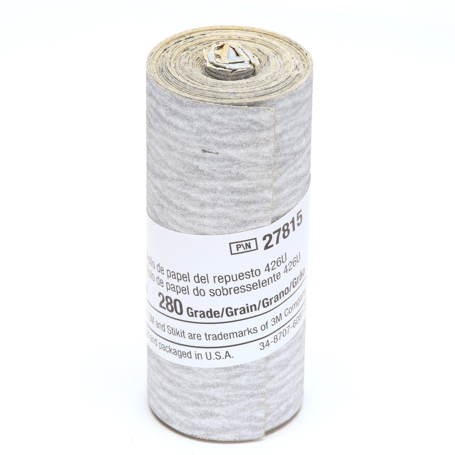 7010326458 - 3M Stikit Paper Refill Roll 426U, 280 A-weight, 2-1/2 in x 100 in, 10/Carton, 50 ea/Case