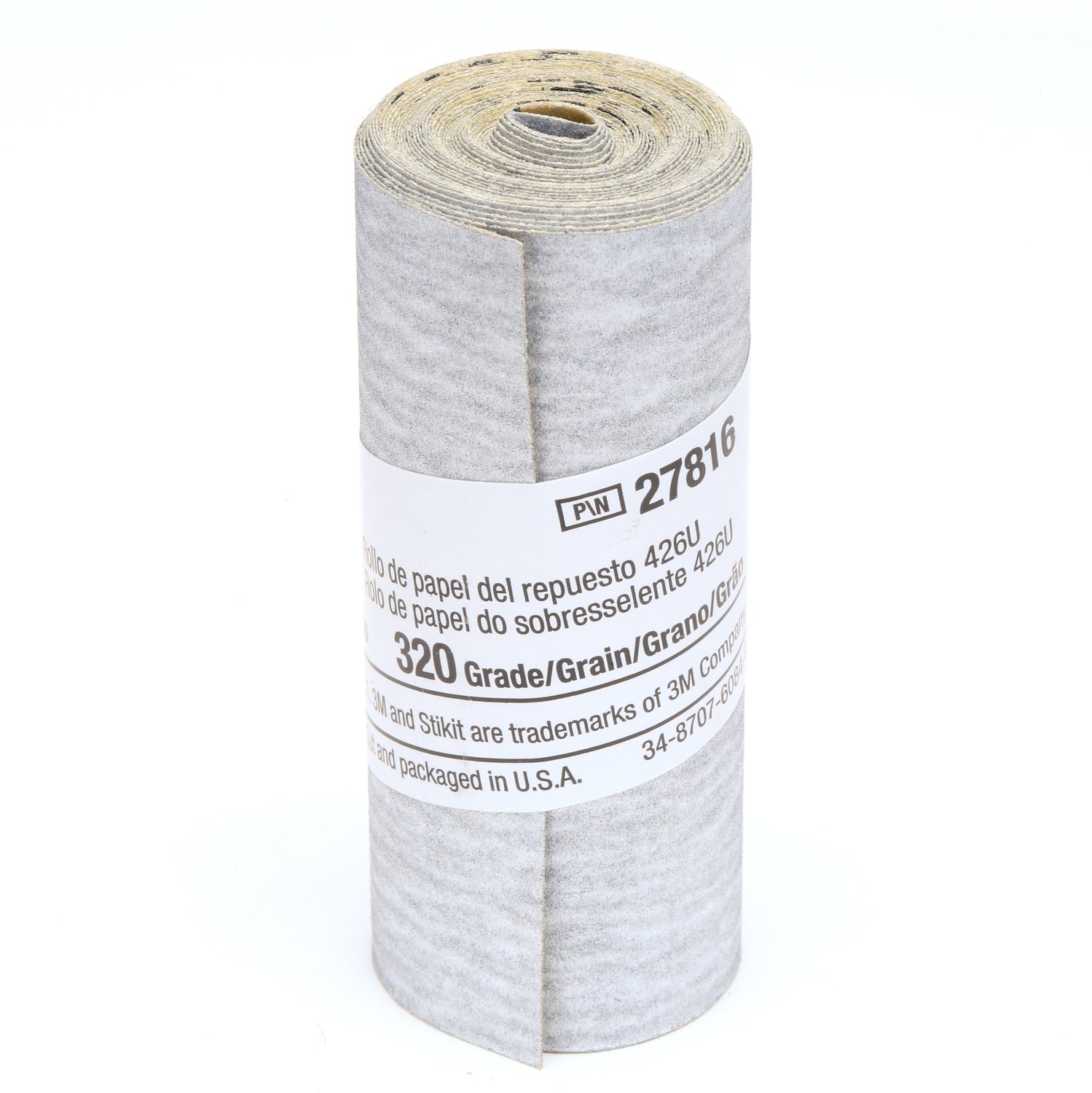 7100143208 - 3M Stikit Paper Refill Roll 426U, 320 A-weight, 2-1/2 in x 100 in,
10/Carton, 50 ea/Case