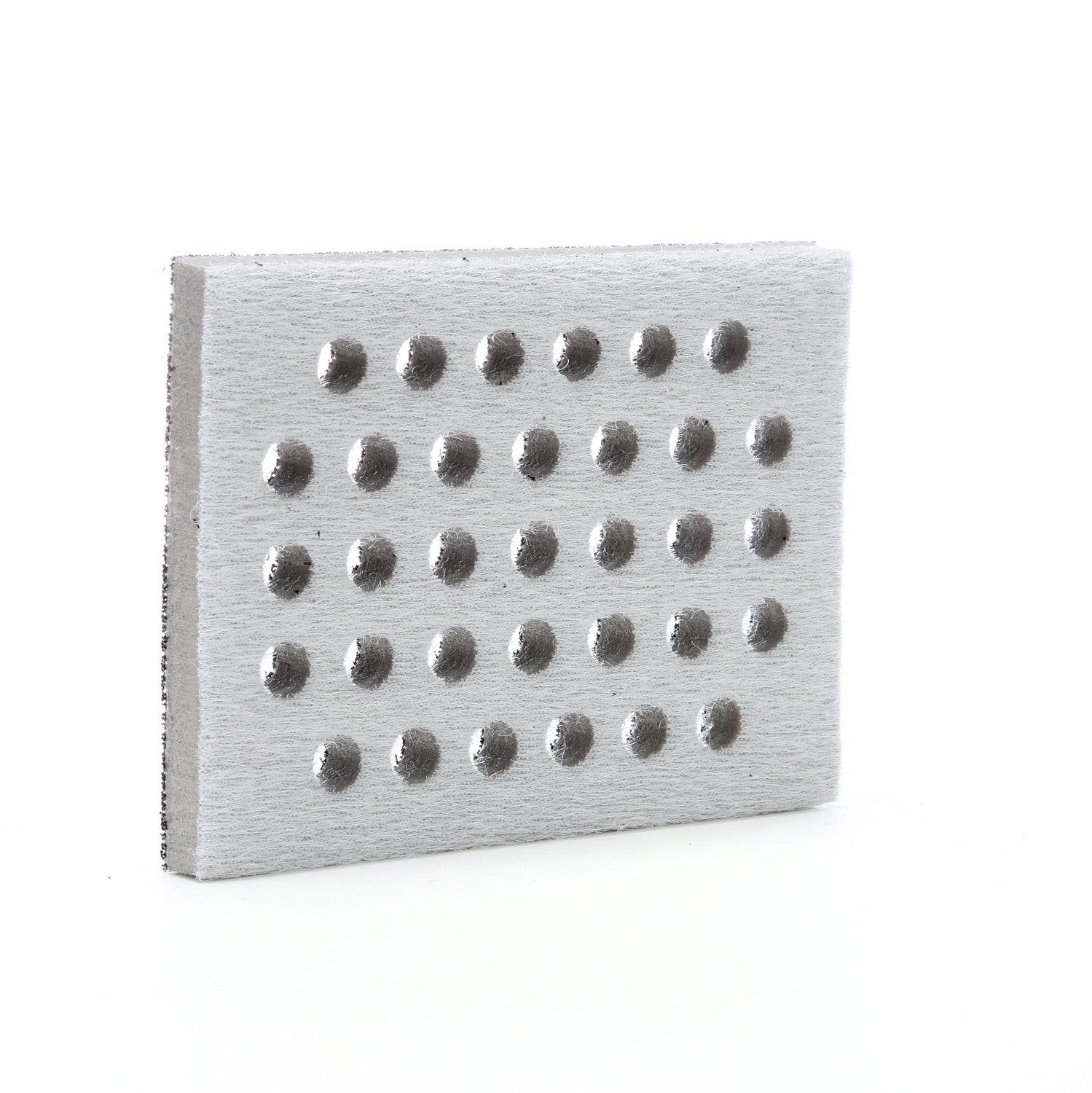 7100138159 - 3M Clean Sanding Interface Pad 28324, 3 in x 4 in x 1/2 in 33 Holes, 10 ea/Case