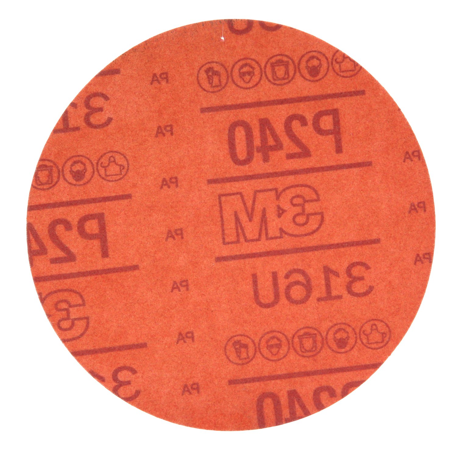 7000119783 - 3M Hookit Red Abrasive Disc, 01220, 6 in, P240, 50 discs per carton, 6 cartons per case