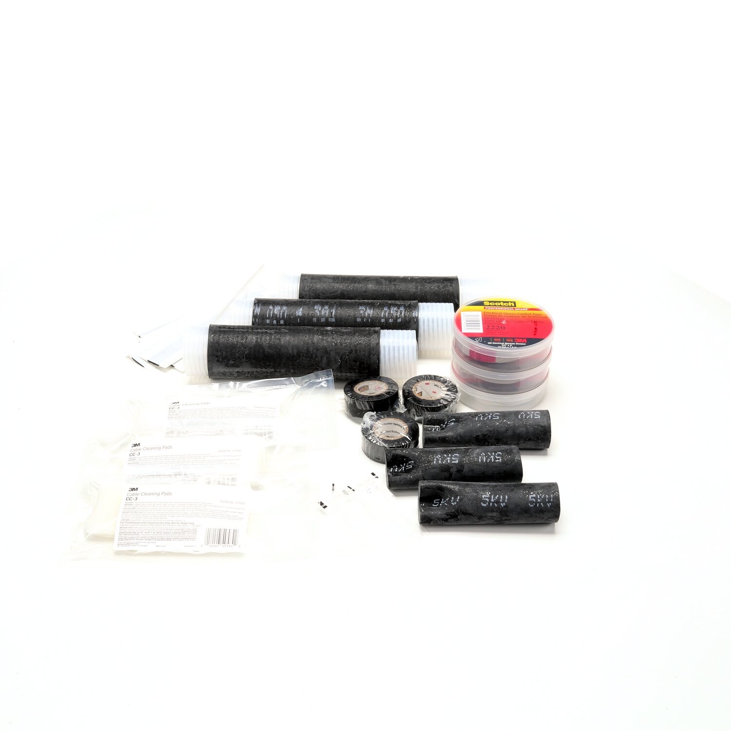 7000006041 - 3M Motor Lead Pigtail Splice 5321, 5-8 kV, 8-4 AWG (feeder), 10-4 AWG (motor lead), 1/case