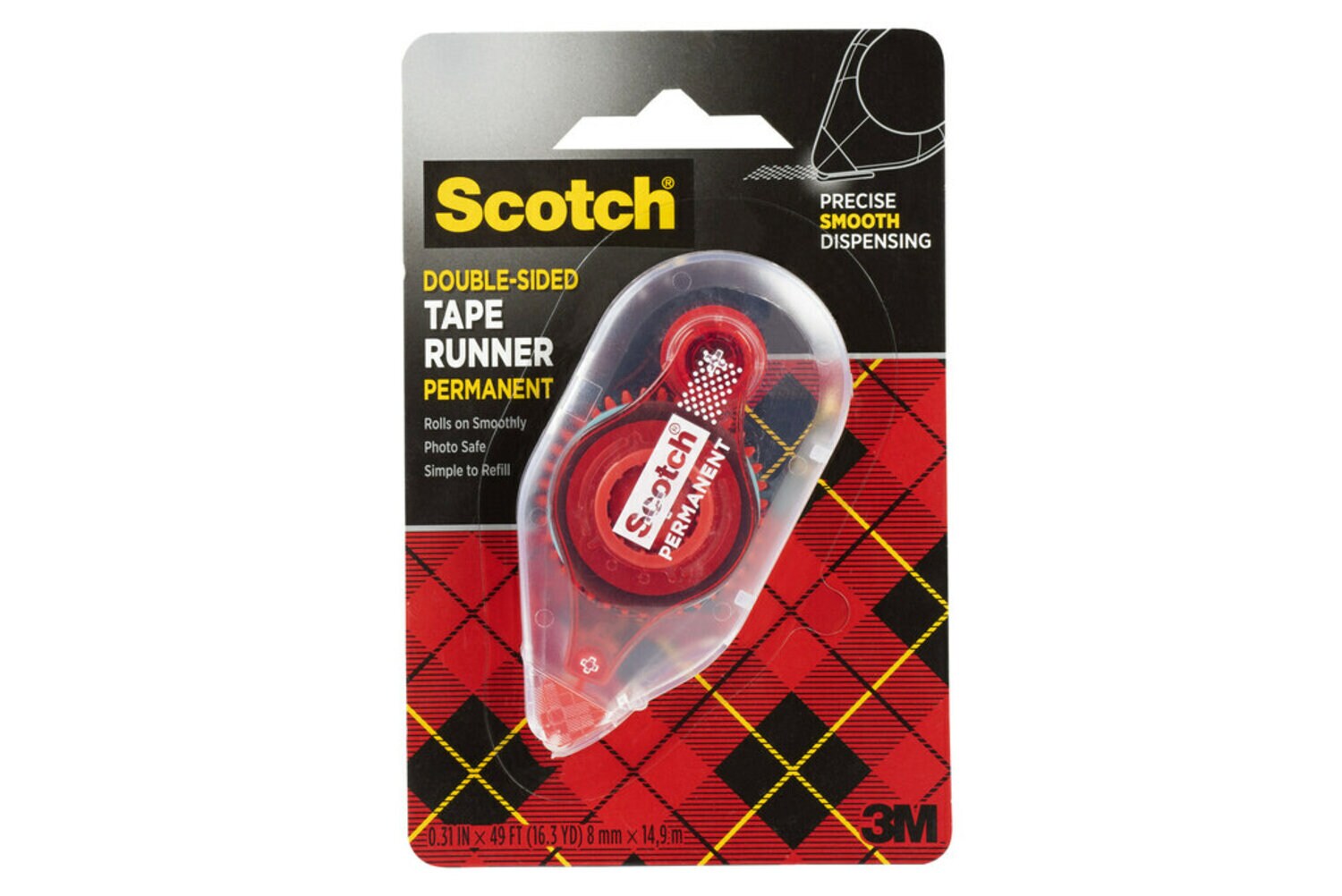 7100237860 - Scotch Tape Runner 6055, 0.31 in x 16.3 yd (8 mm x 14.9 m)