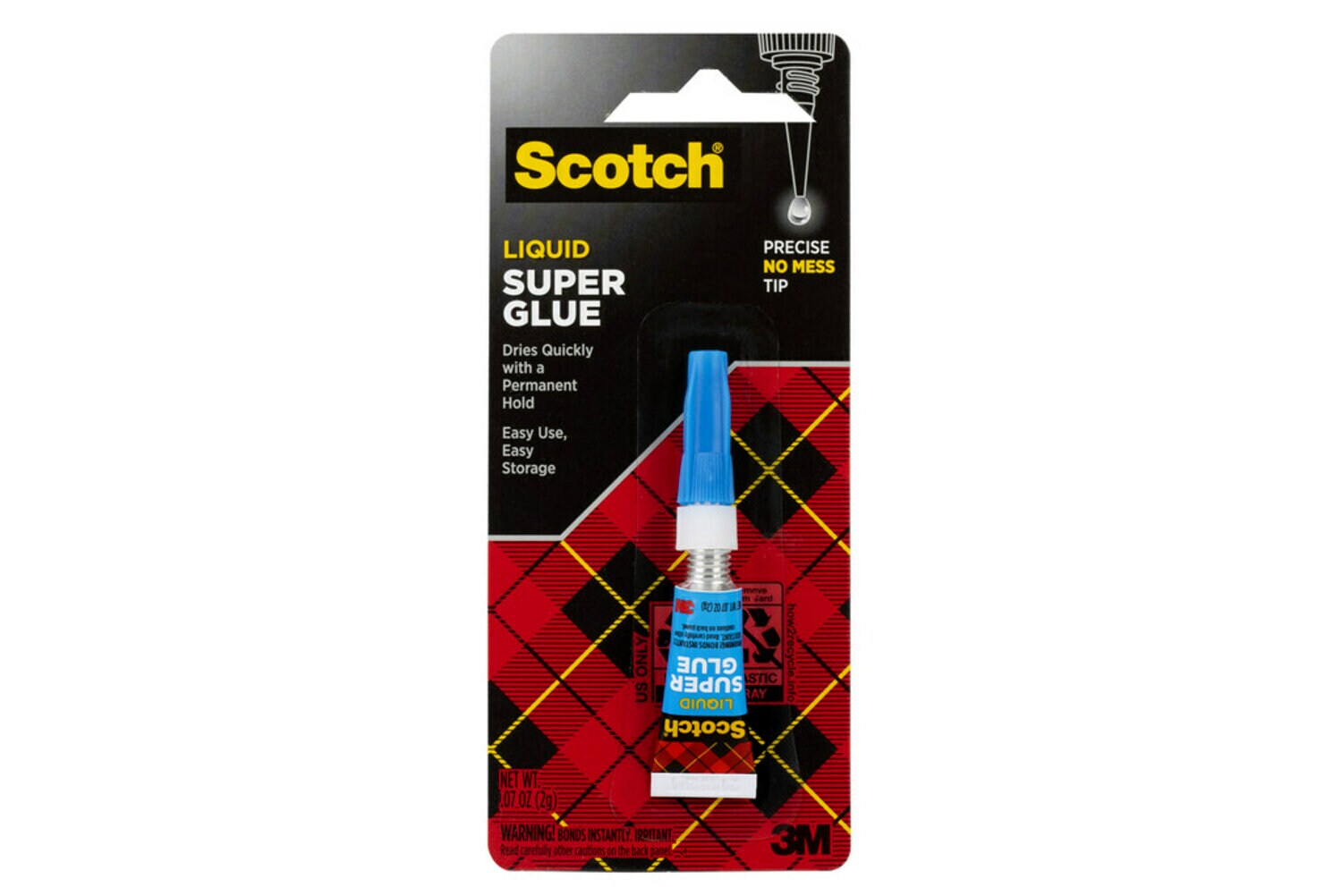 7000047660 - Scotch Super Glue Liquid AD118D, .07 oz, 1-Pack