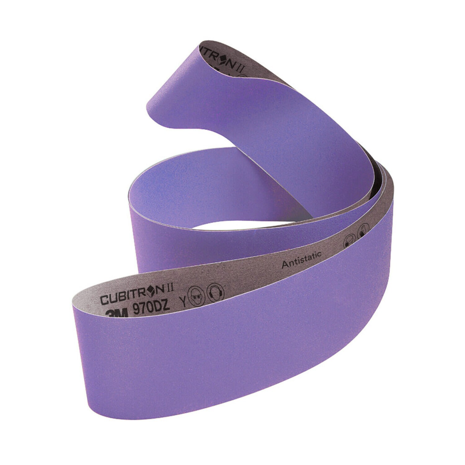 7100266358 - 3M Cubitron II Cloth Belt 970DZ, 120 + Y-weight, 3 in x 148 in, Film-lok, Single-Flex, 25 ea/Case