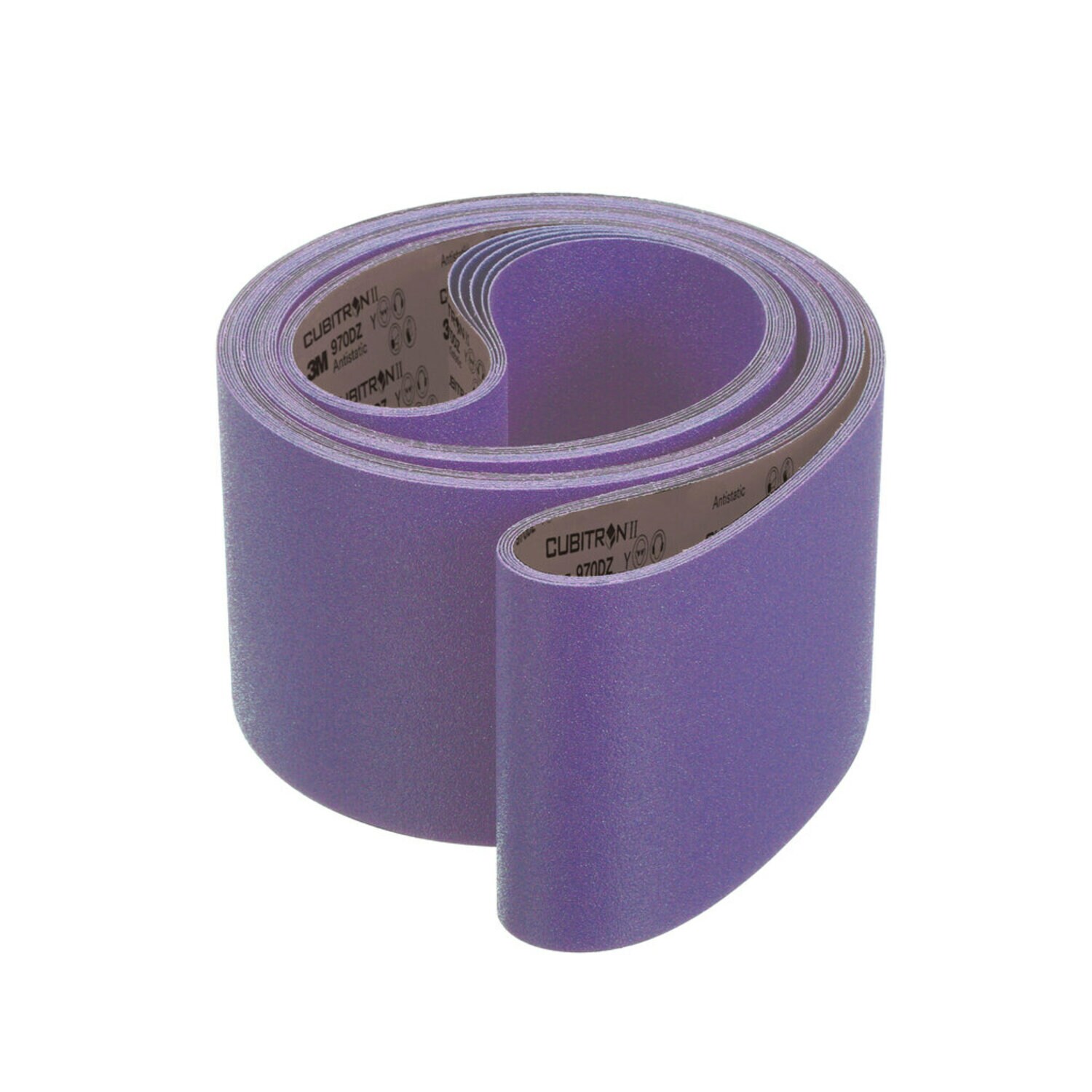 7100267972 - 3M Cubitron II Cloth Belt 970DZ, 120 + Y-weight, 6 in x 305 in, Film-lok, Single-Flex, 10 ea/Case