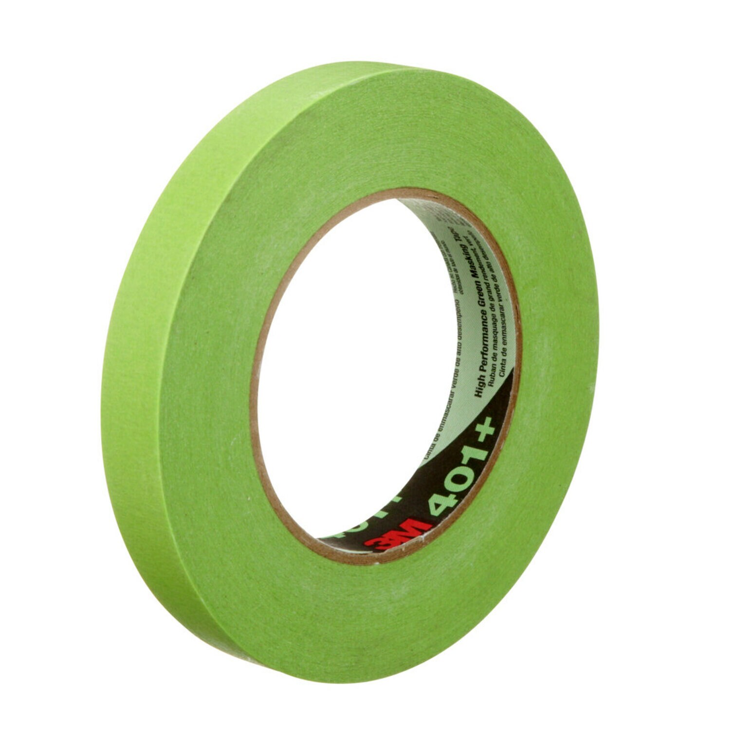 7000124895 - 3M High Performance Green Masking Tape 401+, 18 mm x 55 m, 48 Roll Roll/Case