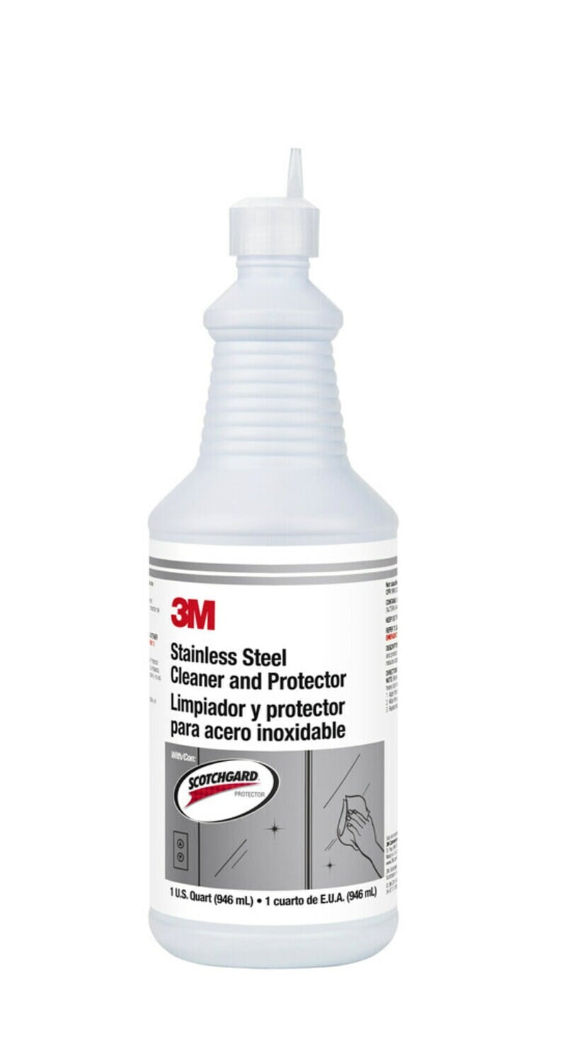 7010364158 - 3M Stainless Steel Cleaner & Protector With Scotchgard Protector, Ready-To-Use With Flip-Top Cap, 1 Quart