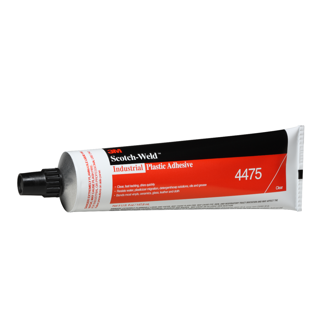 7010329892 - 3M Industrial Plastic Adhesive 4475, Clear, 5 Oz Tube, 1 Each/Case, Sample