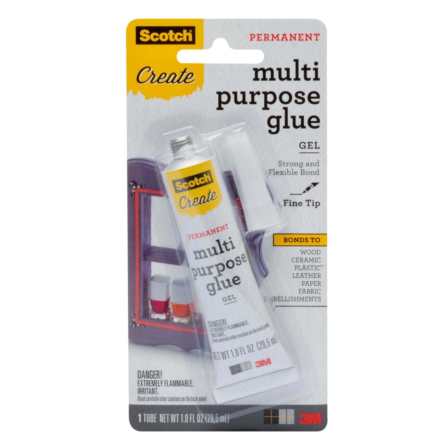 7100075951 - Scotch Multi-Purpose Glue 6047-CFT, 1 fl oz (29,5 mL)