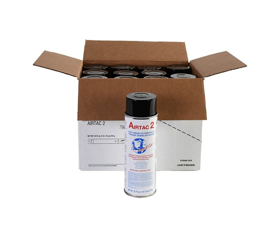 AIRTAC2 - Spray Contact Adhesive For Temporary Bonding (12 Per Case)
