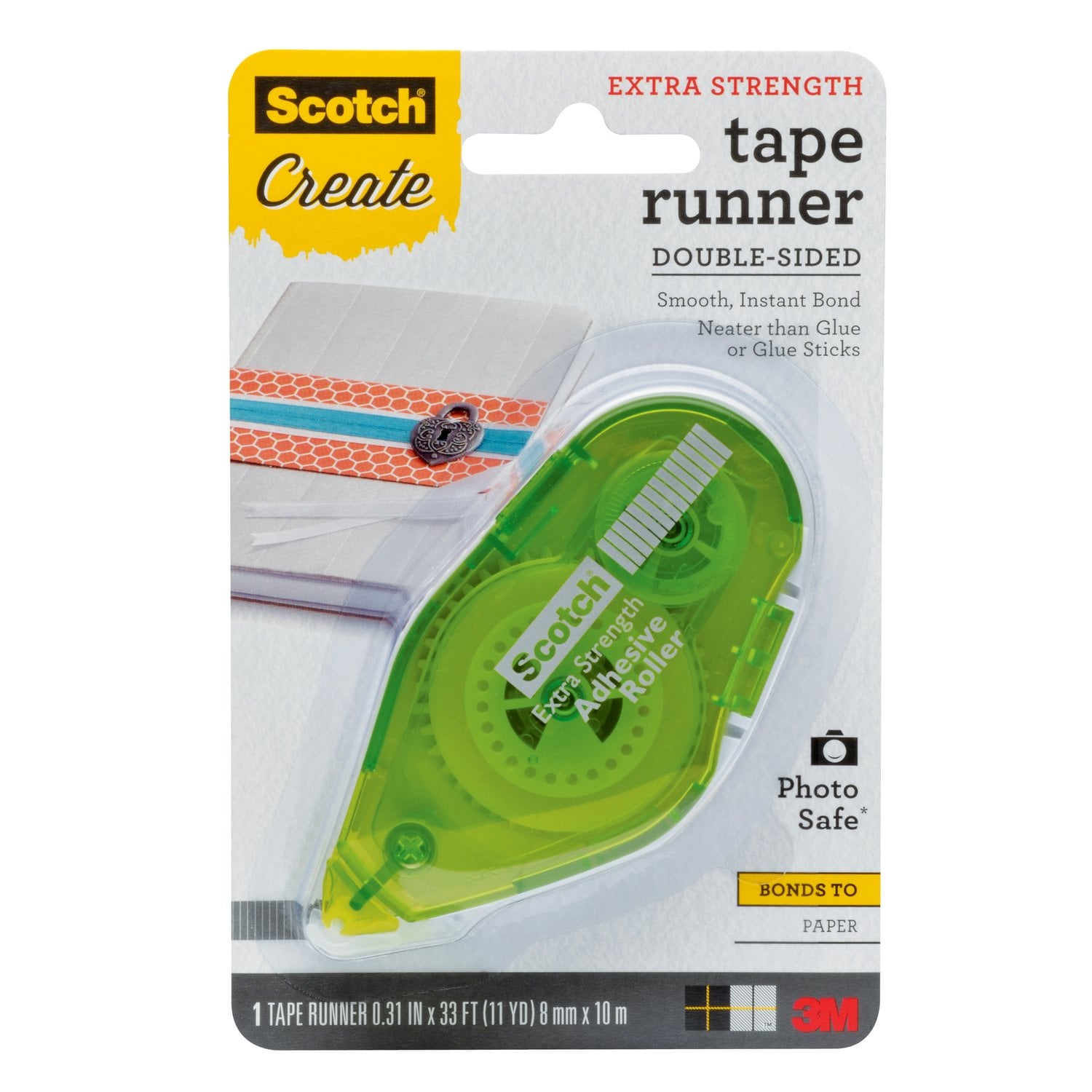 7100244116 - Scotch Tape Runner Extra Strength 055-ES-CFT, .31 in x 11 yd