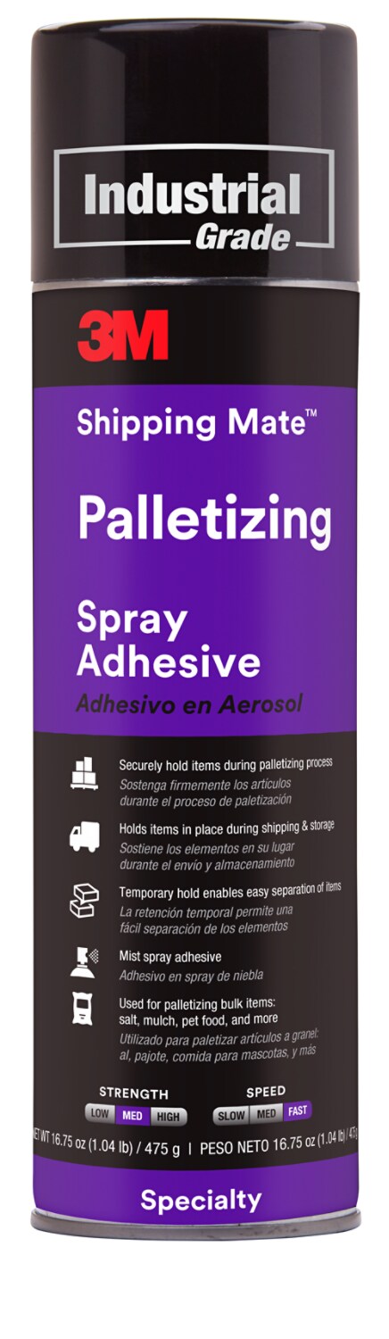 7010366489 - 3M Shipping-Mate Palletizing Adhesive, 24 fl oz Can (Net Wt 16.7 oz), 1/Case, Sample, NOT FOR SALE IN CA AND OTHER STATES