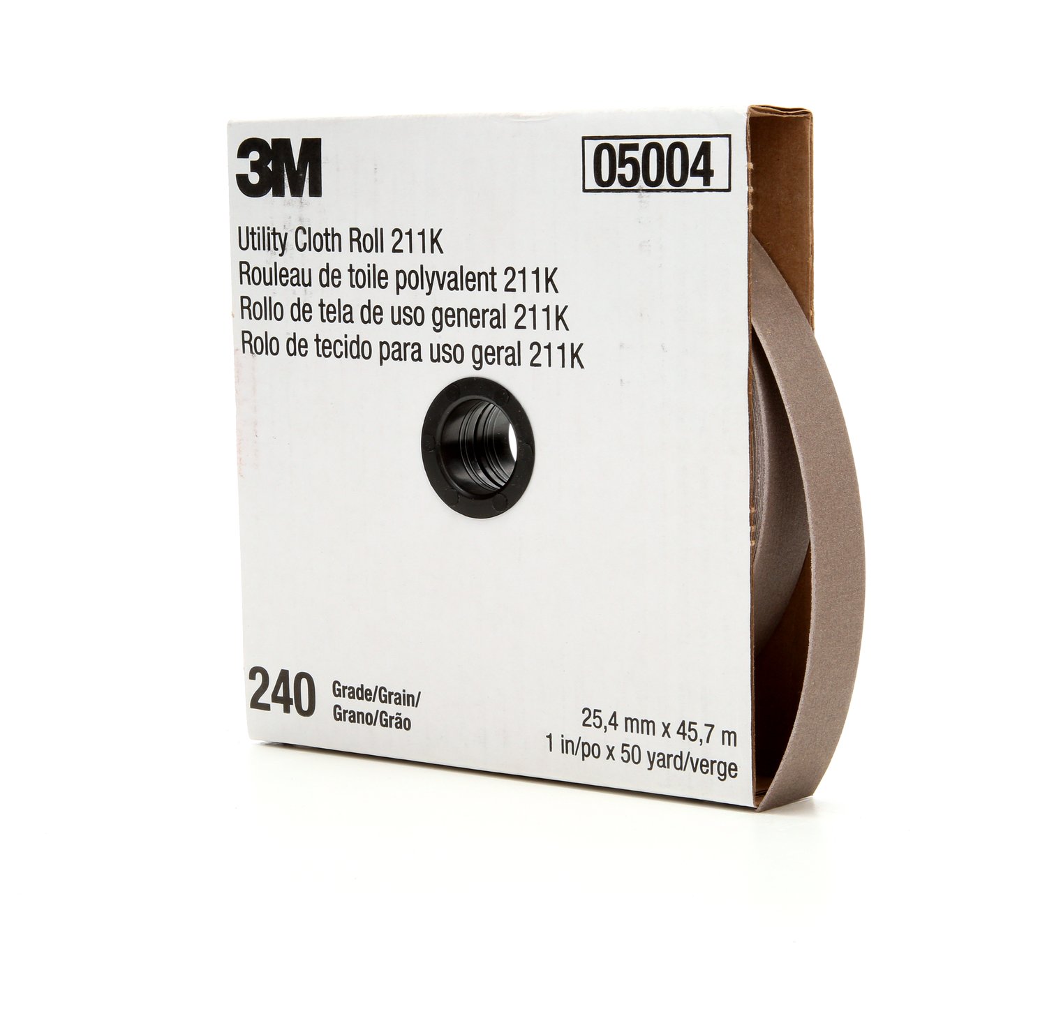 7000118348 - 3M Utility Cloth Roll 211K, 240 J-weight, 2 in x 50 yd, Full-flex, 5 ea/Case