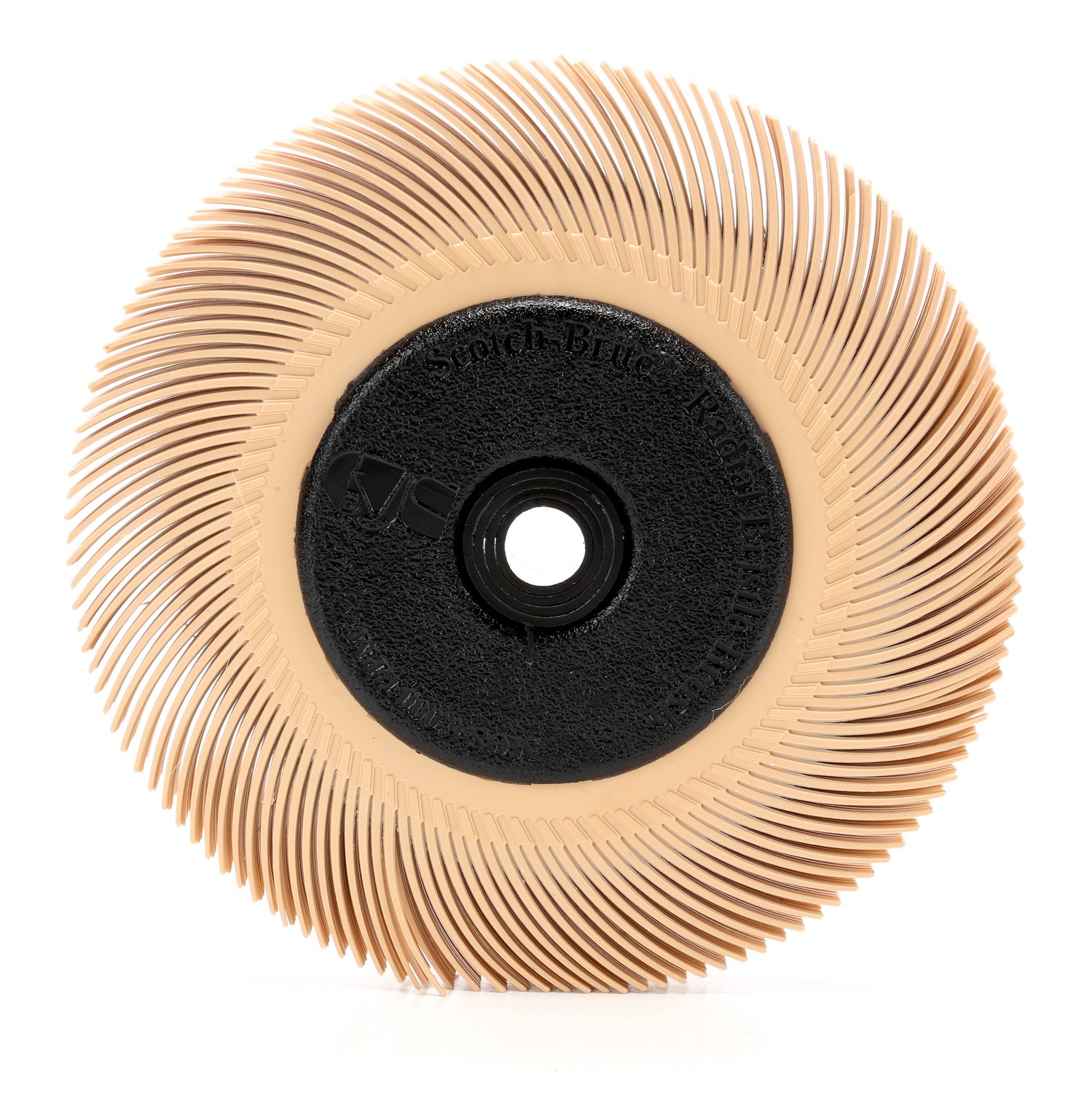 7000046180 - Scotch-Brite Radial Bristle Brush, 6 in x 7/16 in x 1 in 6 Micron with Adapter, 5 ea/Case