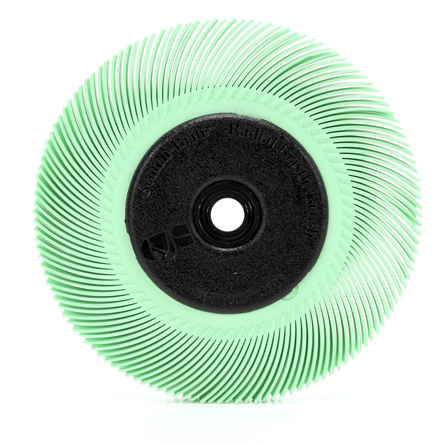 7000046181 - Scotch-Brite Radial Bristle Brush, 6 in x 7/16 in x 1 in 1 Micron with Adapter, 5 ea/Case