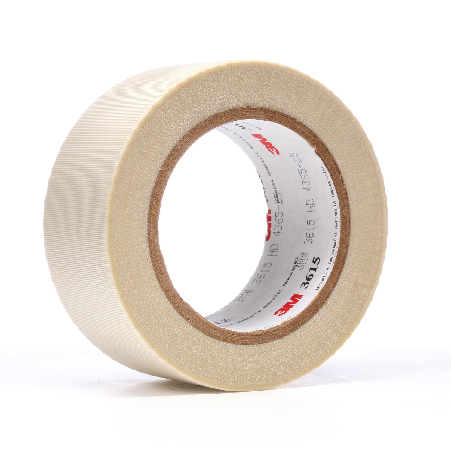 7000123894 - 3M General Purpose Glass Cloth Tape 3615, White, 2 in x 36 yd, 7 mil, 24 Roll/Case