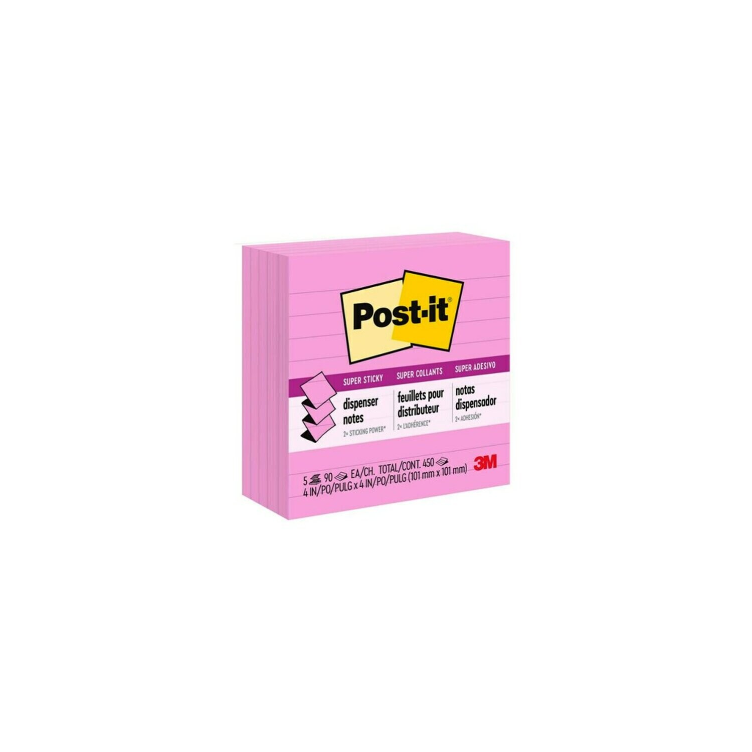 7100229679 - Post-it Super Sticky Dispenser Pop-up Notes Notes R440-NPSS, 4 in x 4 in (101 mm x 101 mm)