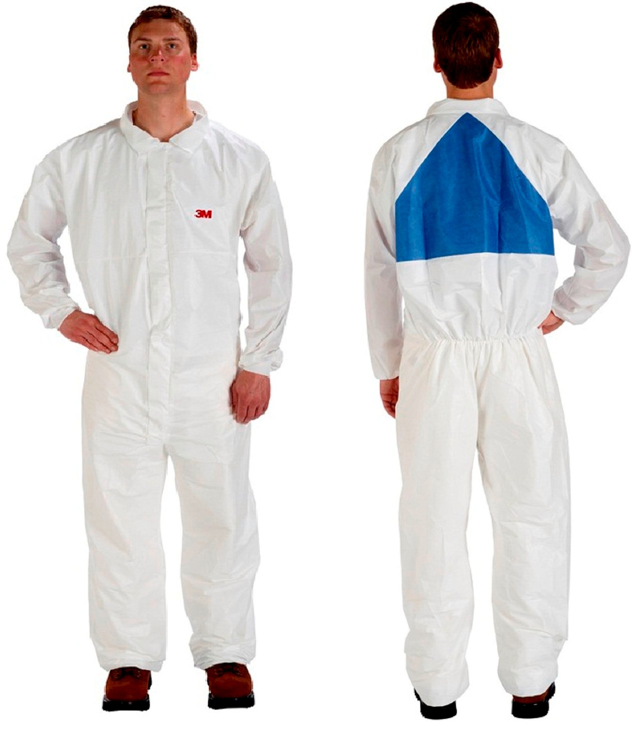 7100213298 - 3M Protective Coverall 4540+CS White & Blue Type 5/6 Size L, 25 EA/Case