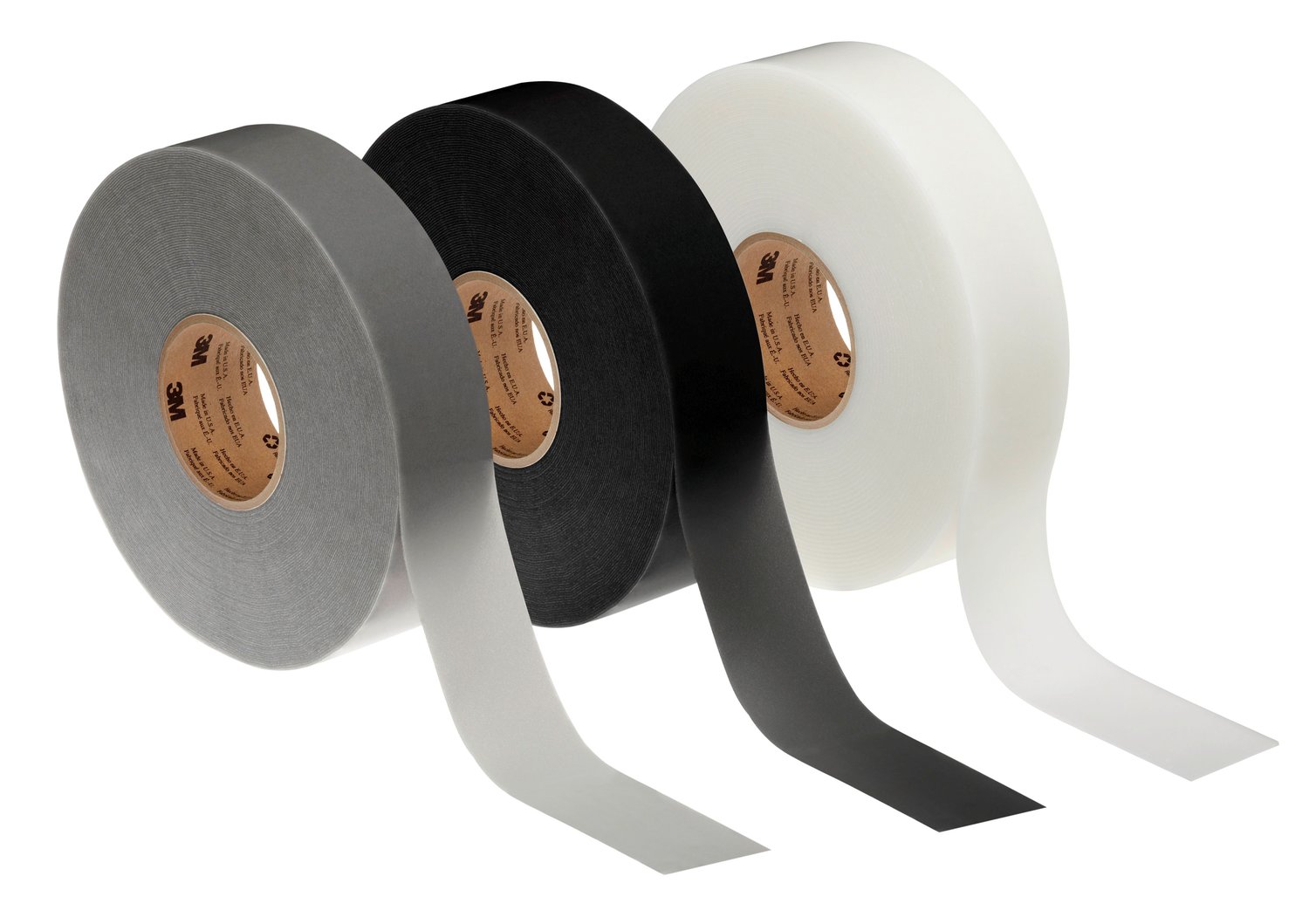 7000049739 - 3M Extreme Sealing Tape Demo Strips, White/Gray/Black, (10 Strip/Bag) Bag