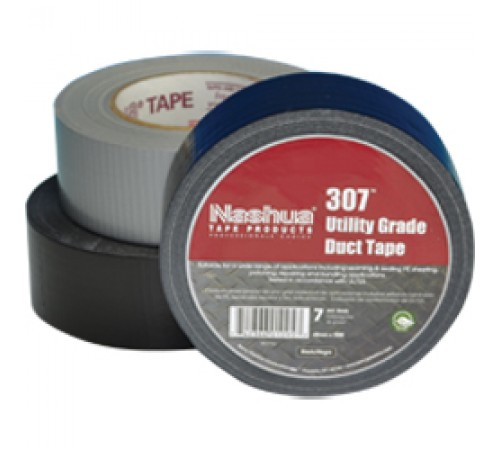  - Nashua Duct Tape 307 Utility Grade Duct Tape - 7mil - Black 60" X 2000 Linear Yard (Log)