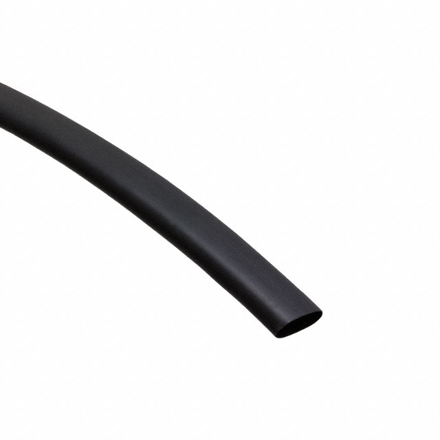  - TE Raychem RNF-100 - 3/16 in Polyolefin Tubing - Black - 4FT Lengths