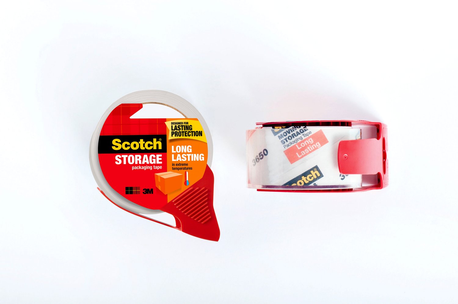 7100234261 - Scotch Long Lasting Storage Pkg Tape with dispenser 3650-RD-12GC, 1.88 in x 54.6 yd (48 mm x 50 m), Refillable Dispenser