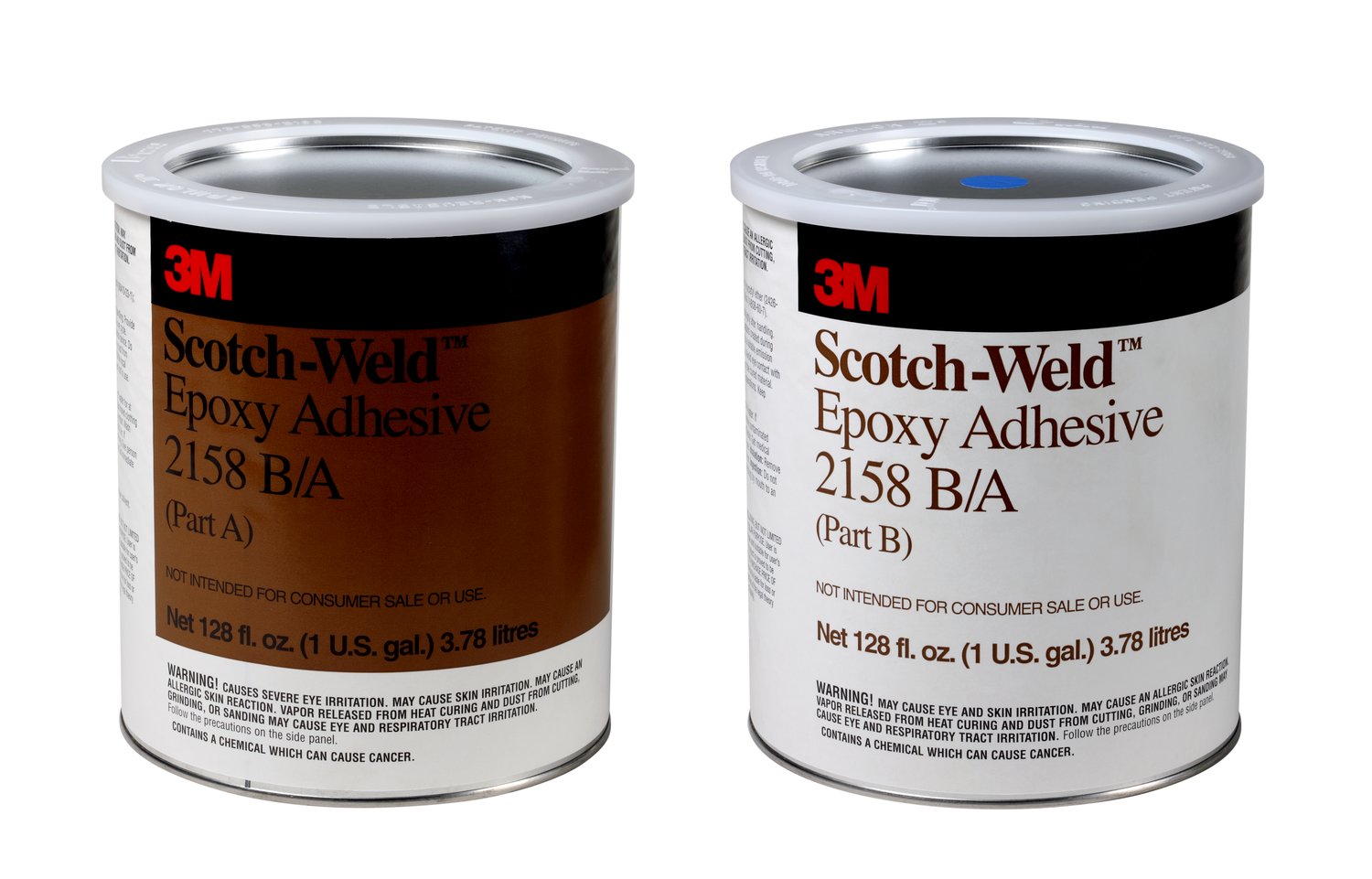 7010330060 - 3M Scotch-Weld Epoxy Adhesive 2158, Gray, Part B/A, 2 Gallon, 2 Kit/Case
