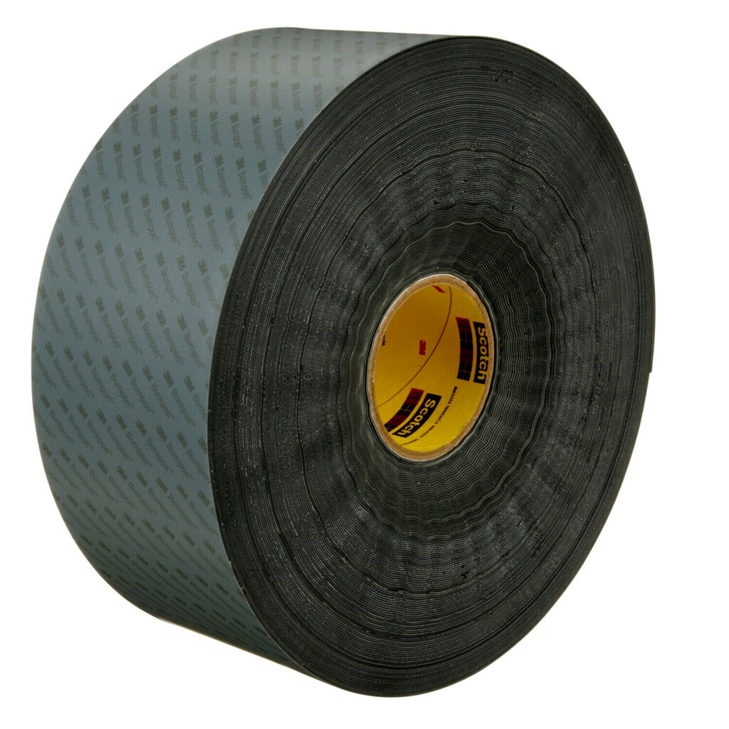 7100001350 - 3M Bumpon Resilient Rollstock SJ5832, Black R30FL, 4.5 In x 72 Yd, 1 Roll/Case
