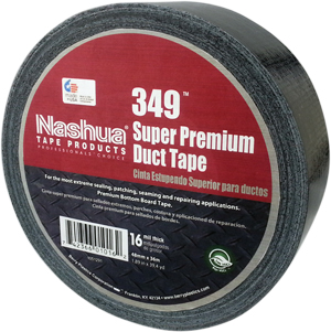  - Nashua 349 Super Premium Duct Tape - 16 mil - Black 48mm x 36m