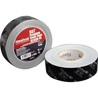  - Nashua 557 - Printed PE Coated Cloth, UL181B-FX Listed - Silver 72mm x 55m