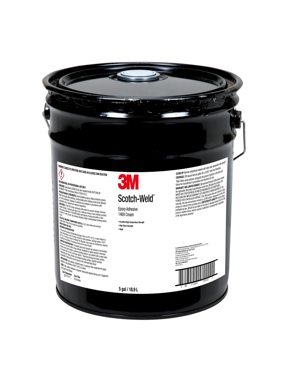 7100056050 - 3M Scotch-Weld Epoxy Adhesive 1469, Cream, 5 Gallon (Pail), Drum