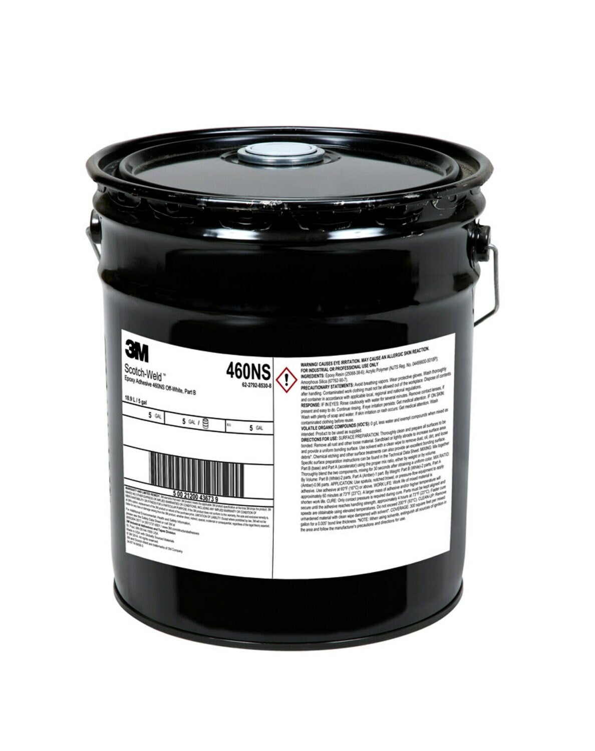7010301036 - 3M Scotch-Weld Epoxy Adhesive 460NS, Off-White, Part B, 5 Gallon, Drum