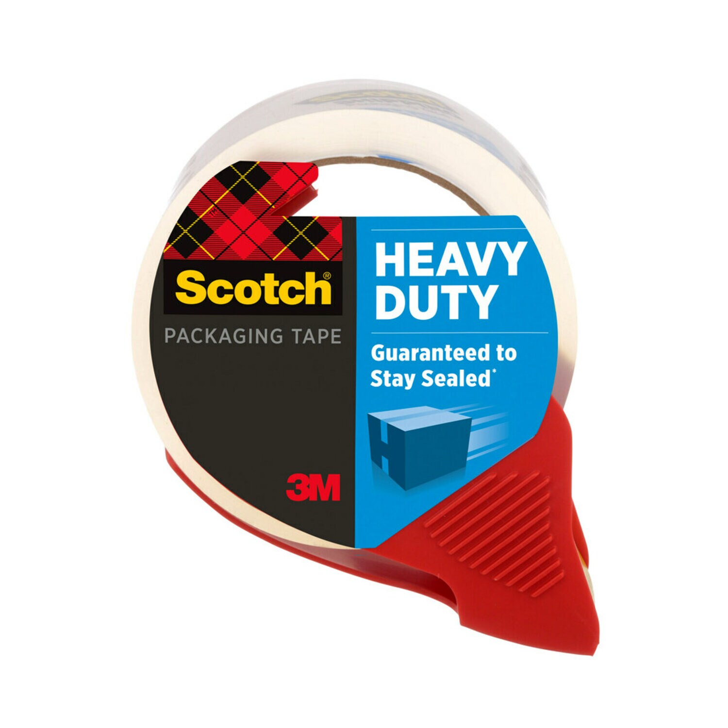 7100223488 - Scotch Heavy Duty Shipping Packaging Tape 3850S-RD-SRM, 1.88 in x 38.2 yd (48 mm x 35 m), Refillable Dispenser